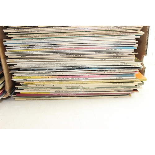 657 - 2 boxes of assorted vinyl records, mainly LPs