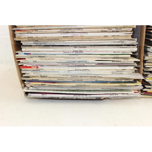 657 - 2 boxes of assorted vinyl records, mainly LPs