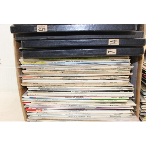 657 - 2 boxes of assorted vinyl records, mainly LPs