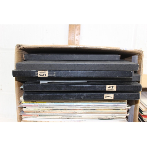 657 - 2 boxes of assorted vinyl records, mainly LPs