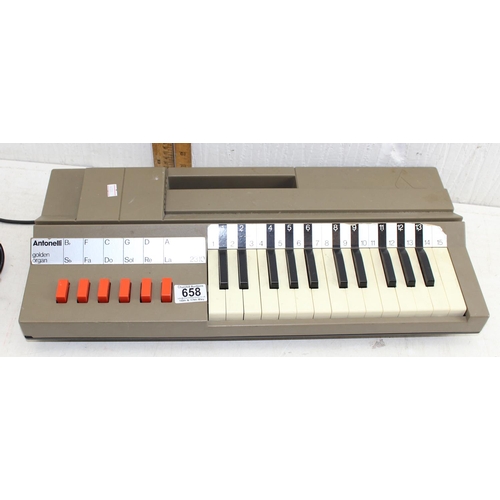 658 - Antonelli Golden Organ keyboard