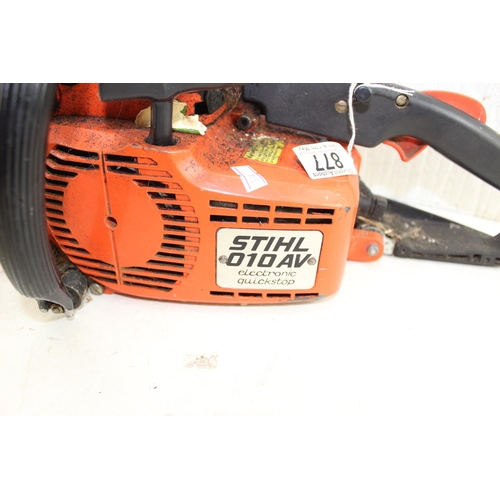 877 - Stihl 101AV chainsaw