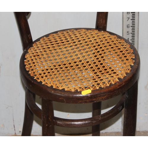 134 - Vintage bentwood chair with cane seat