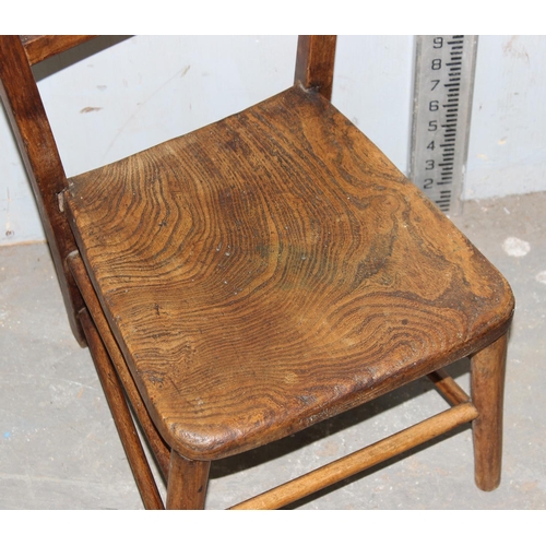 136 - Vintage wooden child's chair