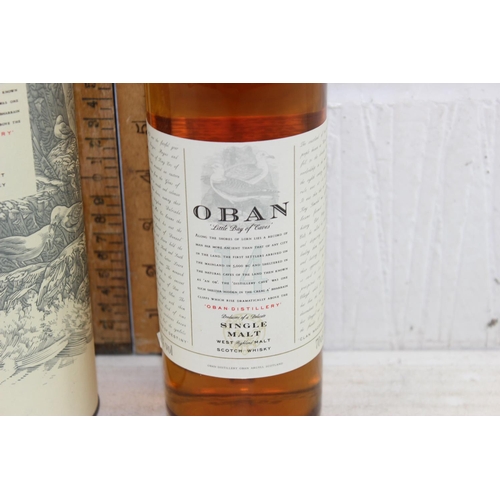 1655 - Bottle of Oban single malt 14 year old whisky, 70cl, 43% in tin, sealed