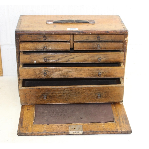 280 - Vintage engineers tool chest with drawers