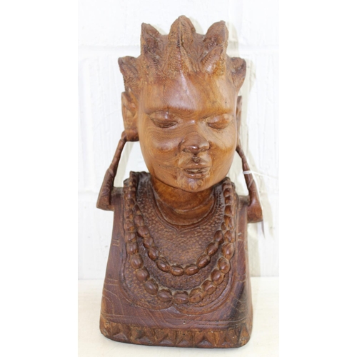 281 - Large carved wooden African head