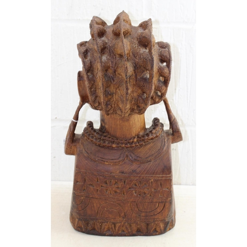 281 - Large carved wooden African head