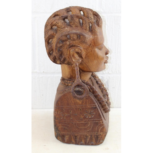 281 - Large carved wooden African head