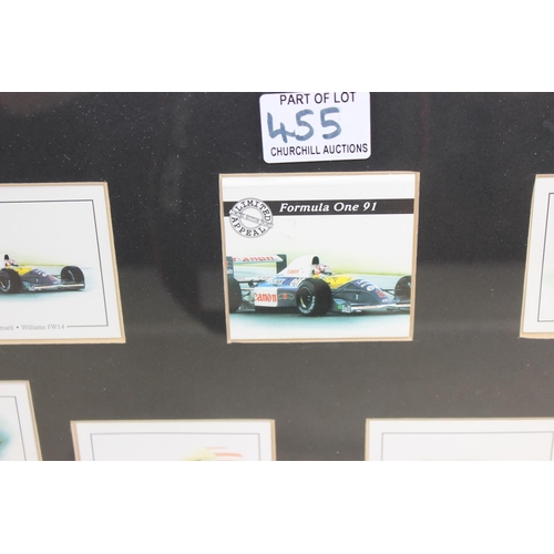 455 - 2 framed sets of Grand Prix collectors cards