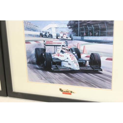 456 - 2 framed Michael Turner Formula 1 prints