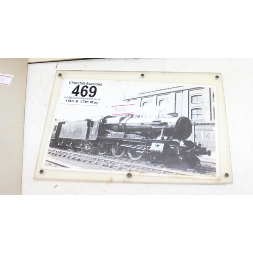 469 - Qty of loose antique and later prints and watercolours, some train related