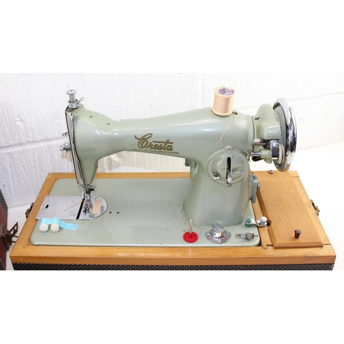 901 - Hillman Cresta sewing machine in case