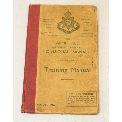 1025 - Qty of assorted military related books to inc Middlesex Yeomanry training manual