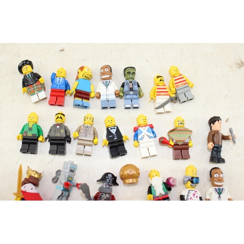 1595 - Qty of assorted Lego figures, approx 115g gross