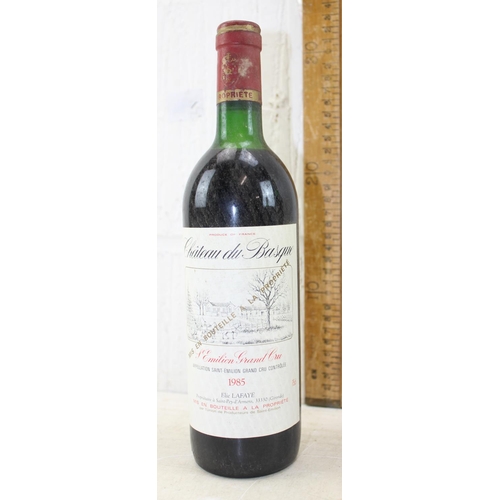 1688 - 4 bottles of vintage wine, Chateau Dassault 1973, 1985 Chateau du Basque, 1979 Chateau Plaisance, 19... 