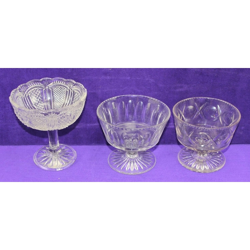 1831 - 10 assorted Victorian/ early 20th century moulded glass footed bowls