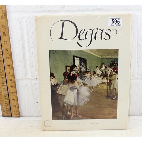 595 - 5 Vintage Art Express publications to inc books on Degas, Dufy etc and one other on Watteau (6)