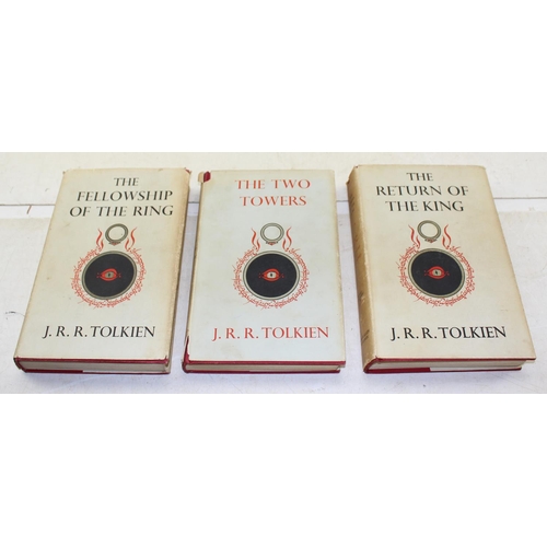 596 - Tolkien, JRR, The Lord of the Rings Trilogy, three first edition books comprising the Fellowship of ... 