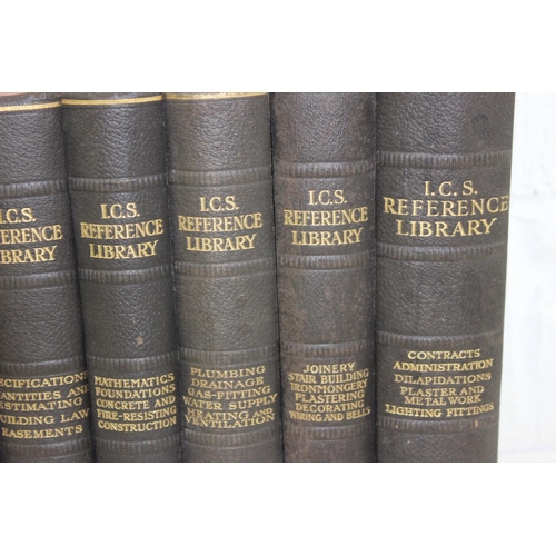 598 - 7 vintage ICS reference Library books