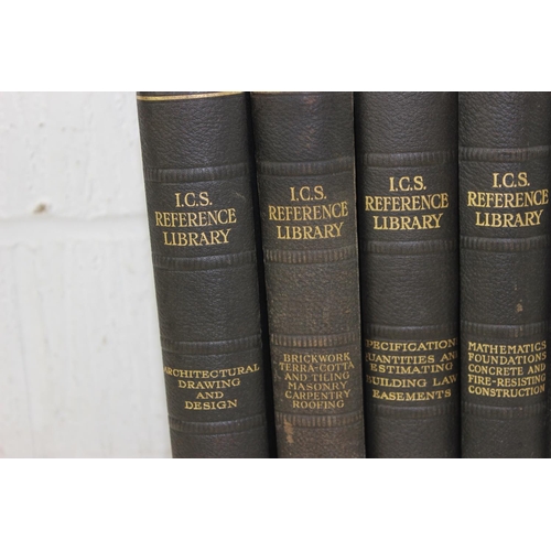 598 - 7 vintage ICS reference Library books