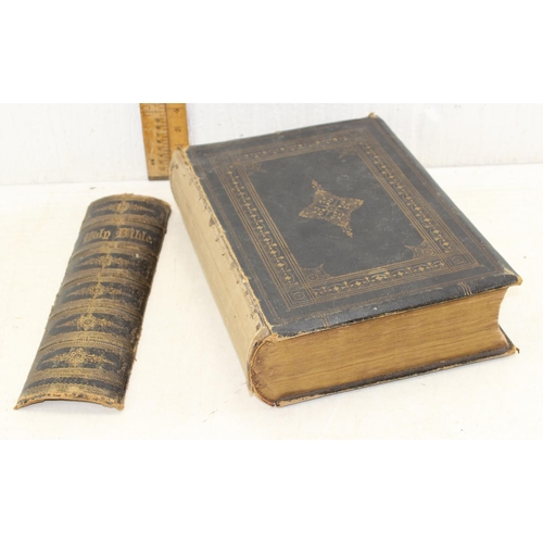 599 - A 19th century antique bible for restoration