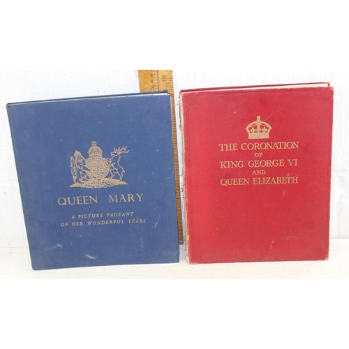 601 - A c.1900 scrapbook and 2 Monarchy related books