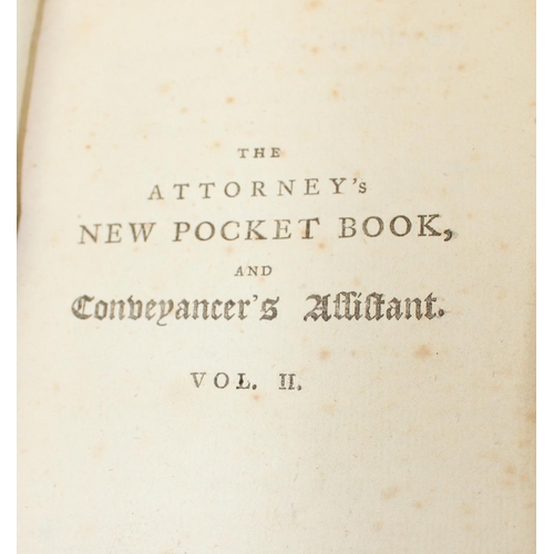 602 - 3 antique leather bound books, Attorney's Pocket Book 1798, Bacon's Essays by W. Aldis Wright 1874 &... 