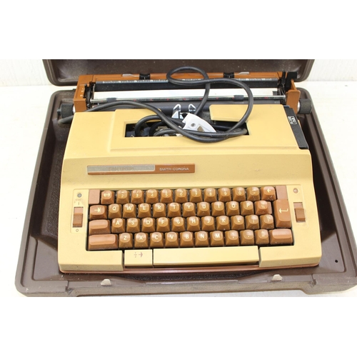 728 - Smith Corona Enterprise type writer in case