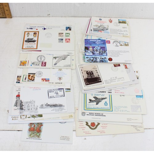 605 - Stamps - 60 military first day covers