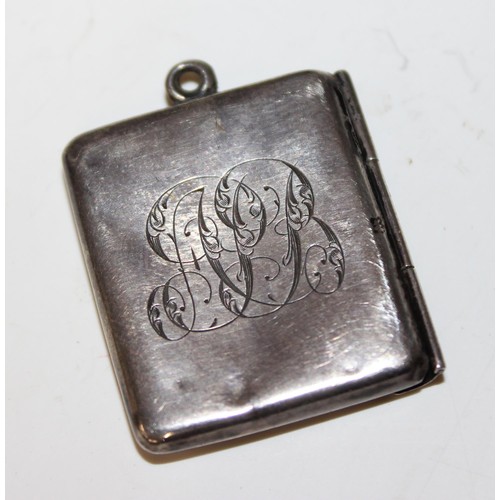 1178 - A small silver stamp case formed as an envelope, Chester 1906 by Albert Ernest Jenkins