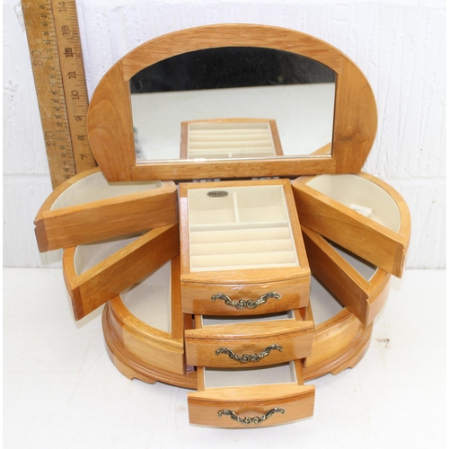 295 - Lightwood jewellery box