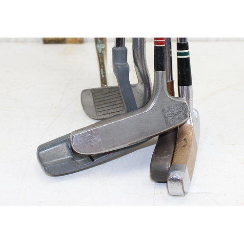 771 - Qty of vintage golf clubs