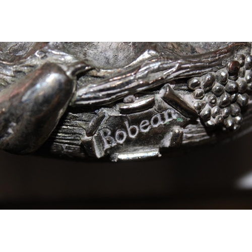 1188 - Robean Creazioni Artistiche bowl, 925 silver overlay, Italian made