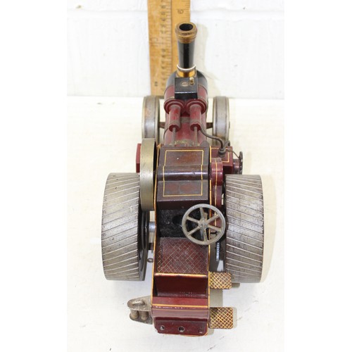 1581 - An interesting early to mid 20th century scratch built steam engine in the manner of Mamod, lovely q... 