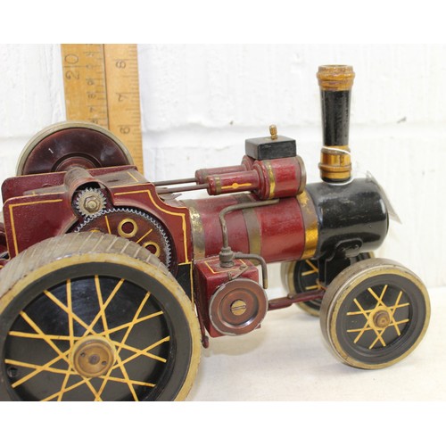 1581 - An interesting early to mid 20th century scratch built steam engine in the manner of Mamod, lovely q... 