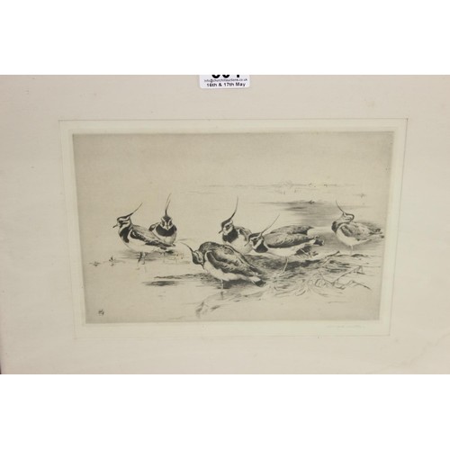 504 - Winifred Maria Louise Austen (1876–1964), 2 etchings of birds, both signed in pencil, framed & glaze... 