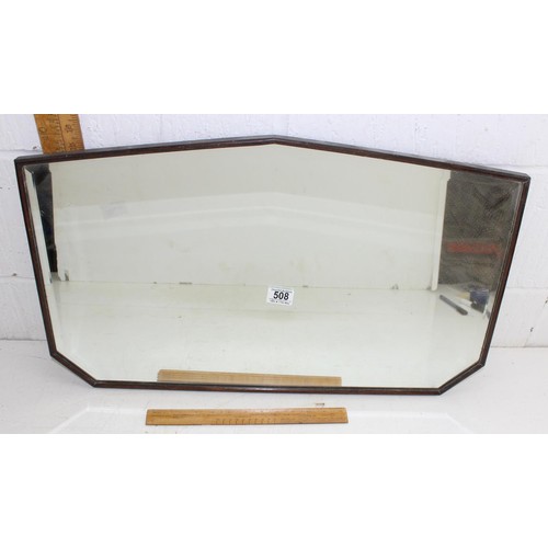 508 - Wooden framed mirror