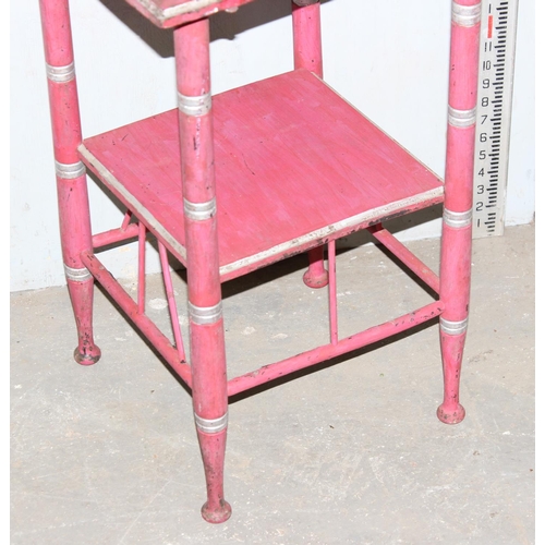 22 - In the manner of E.W. Godwin, an Arts & Crafts period painted side table