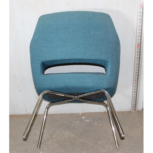 41 - An unusual retro blue chair by Antocks Lairn Furniture of High Wycombe