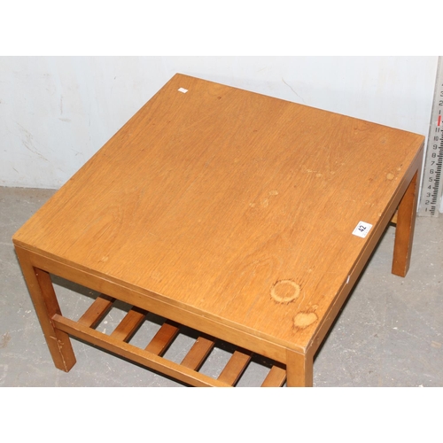 42 - Herbert E. Gibbs retro coffee table with magazine rack