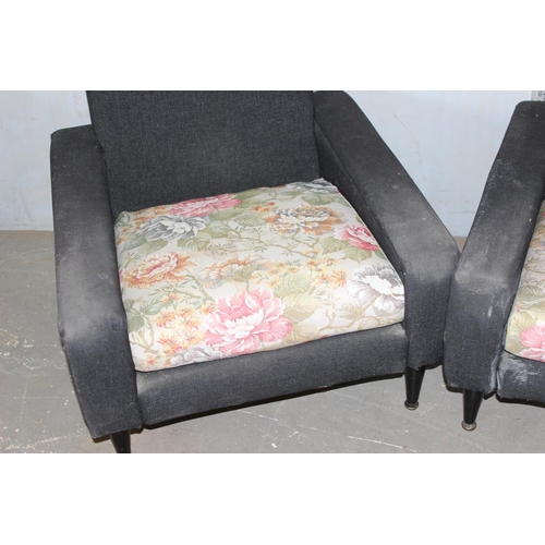 43 - A pair of Minty of Oxford retro armchairs