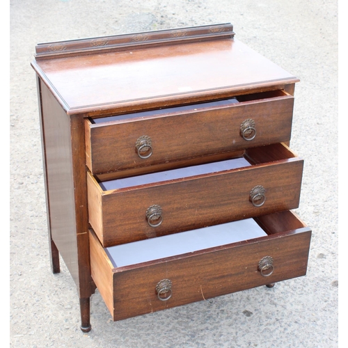 95 - Vintage 3 drawer chest of drawers