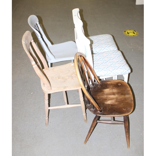 29a - 5 assorted chairs to inc Ercol