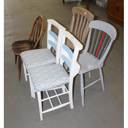 29a - 5 assorted chairs to inc Ercol