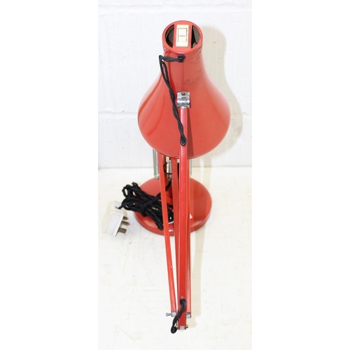 232 - Red Anglepoise Apex 90 desk lamp