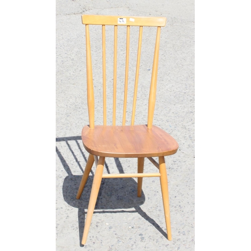 4a - Blonde stickback Ercol dining chair