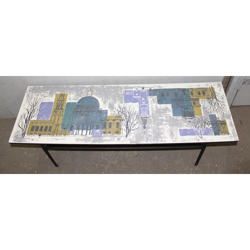 67 - John Piper (1903-1992) for Terence Conran London Skyline two-tier coffee table