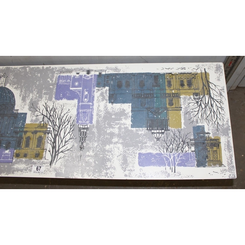 67 - John Piper (1903-1992) for Terence Conran London Skyline two-tier coffee table