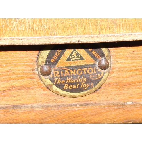 78 - A vintage Triang children's desk with metal legs